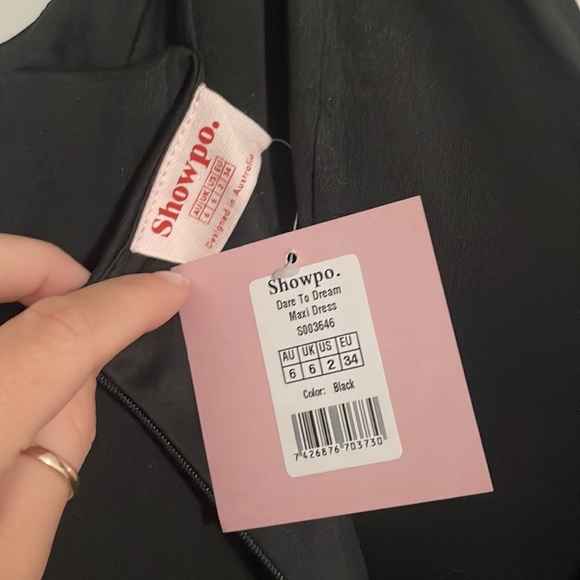 Showpo Dare To Dream Maxi Dress Black Size 2 NWT!! - Picture 5 of 5